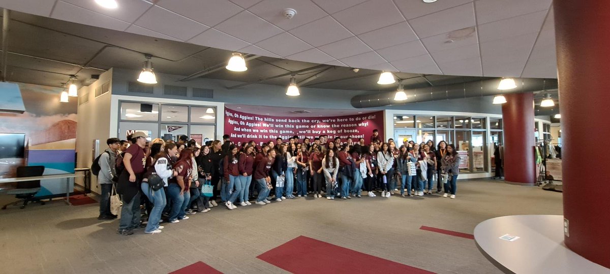 Our Go Center and Gear Up program are out and about today with our Seniors at NMSU! We are college ready at the Reservation! 🎓📚🏹 @YsletaHS #YsletaMentality