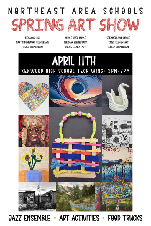 Kenwood High's Eye of the Bluebird (@thebluebirdeye) on Twitter photo Come out to KHS's annual Northeast Area School Spring Art Show next Thursday, April 11. <a href="/GinEECain/">Kenwood High School Art Department</a> Come out to KHS's annual Northeast Area School Spring Art Show next Thursday, April 11. <a href="/GinEECain/">Kenwood High School Art Department</a>