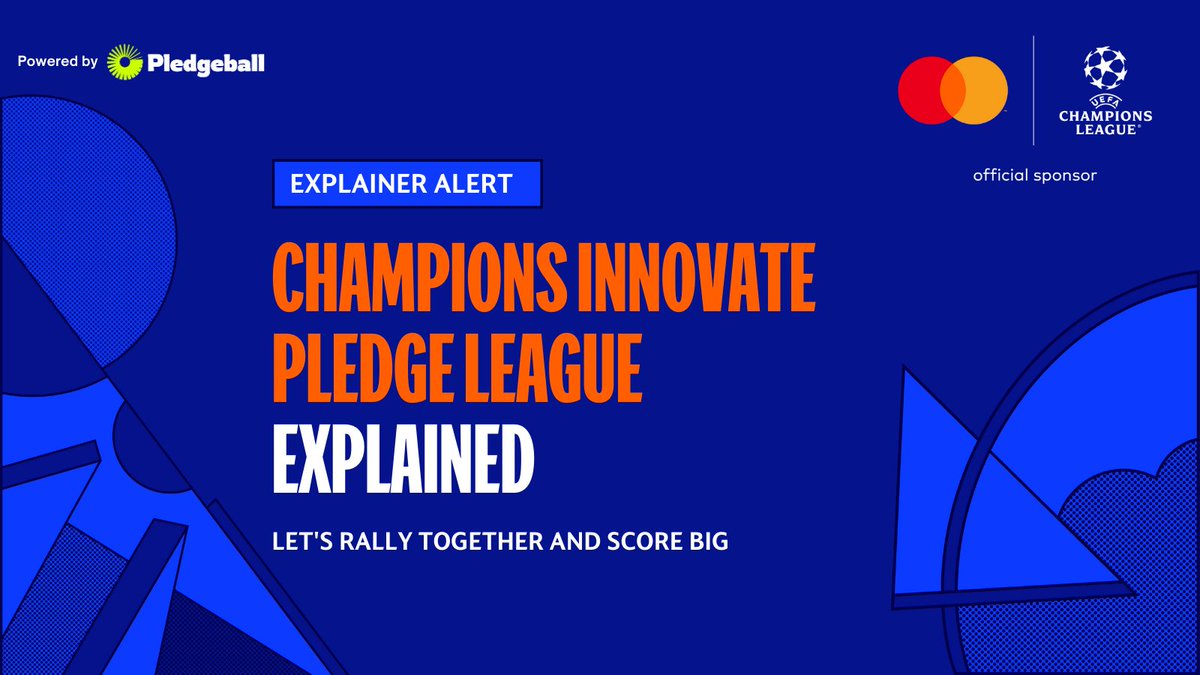 #ProtectWhereWePlay and the world with Champions Innovate Pledge League ♻️ - Head to pledgeleague.org - Choose your club 🏟️ - Make your pledge 🤝 - You're automatically in the draw 🎉 Pledge for more fixtures for extra chances! 🌟 @UEFA @ChampionsLeague @Mastercard