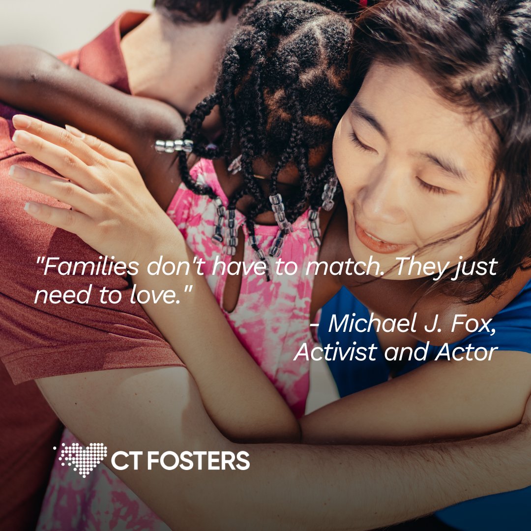 Families come in all shapes and sizes, bound by love. #CTFosters #CTDCF #FosterFamily #FosterCare #FamilyLove