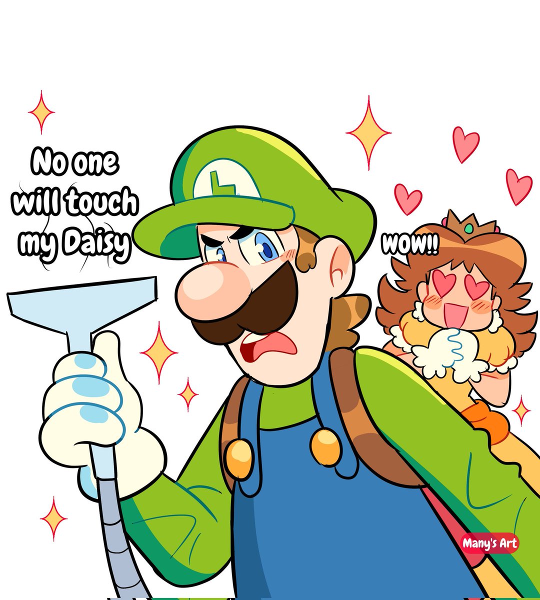 Luigi is brave when it comes to his loved ones 💜✨💜💜✨