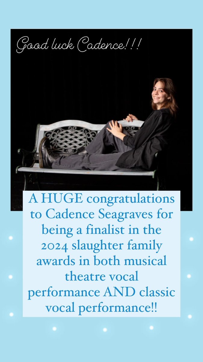 Make sure to wish Cadence good luck this week!!