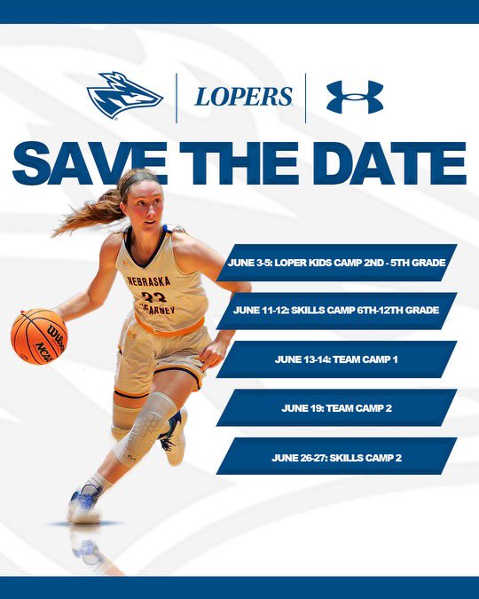 Camp registration is LIVE! Looking forward to hosting players and teams as we focus on helping with development and game opportunities! Please direct questions to Coach Burt: burtj@unk.edu #AttacktheDay Register: womensbasketball.lopercamps.com/our-camps.cfm