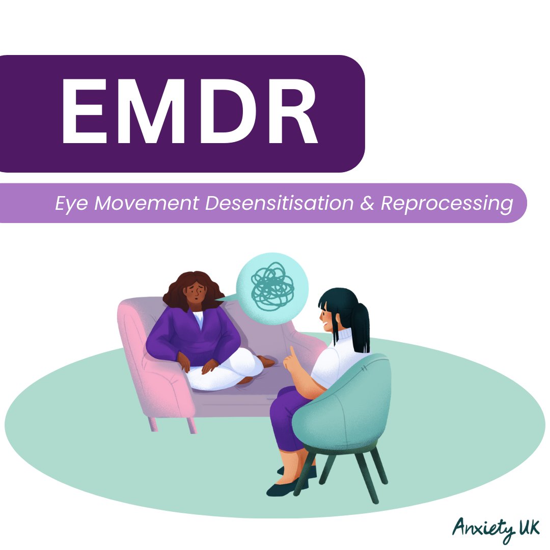Have you ever wondered what EMDR therapy is? 

Find out here:
anxietyuk.org.uk/get-help/eye-m…

And to see if EMDR suits your needs, try out 'Therapguide' our new tool, helping you find the therapy that's best for you: 
anxietyuk.org.uk/therapguide/

#EMDR #therapy