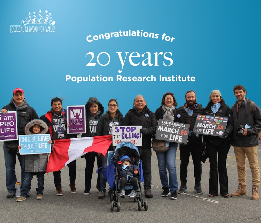 Congratulations to Population Research Institute for their 20 years of service in Ibero-America. We join them in the celebration and look forward to continuing to work together to defend life, family and liberties.