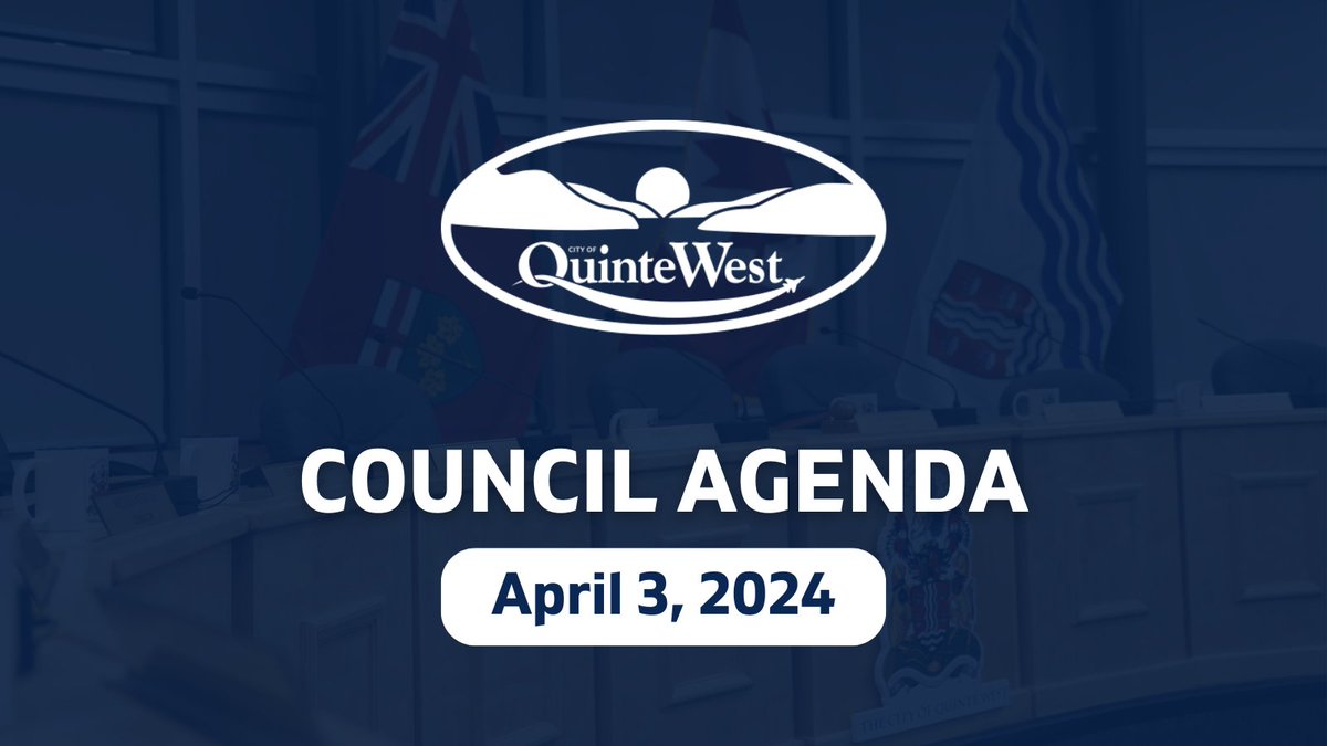 COUNCIL MEETING AGENDA HIGHLIGHTS - April 3, 2024 Join us for a Quinte West Council meeting on Wednesday, April 3, 2024, at 4:30 p.m. ➡ Agenda highlights: quintewest.ca/blog/quinte-we… ➡ Full agenda: quintewest.civicweb.net/Portal/Meeting…