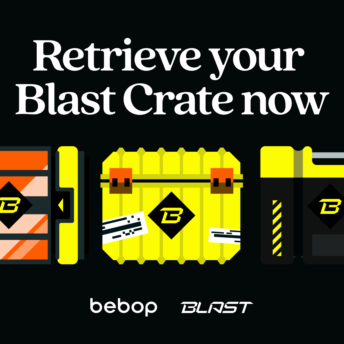 1/ Your @Blast_L2 cargo is now ready for retrieval, #bebopfam! 🫡 Prizes include: 🥇 the jackpot (up to 1000 Blast Gold) 💰 Blast Gold 🧢 Bebop merch 🖼️ NFTs The more you trade, the greater your chances are of winning. Simply execute a trade of $25 or more on Blast with Bebop…