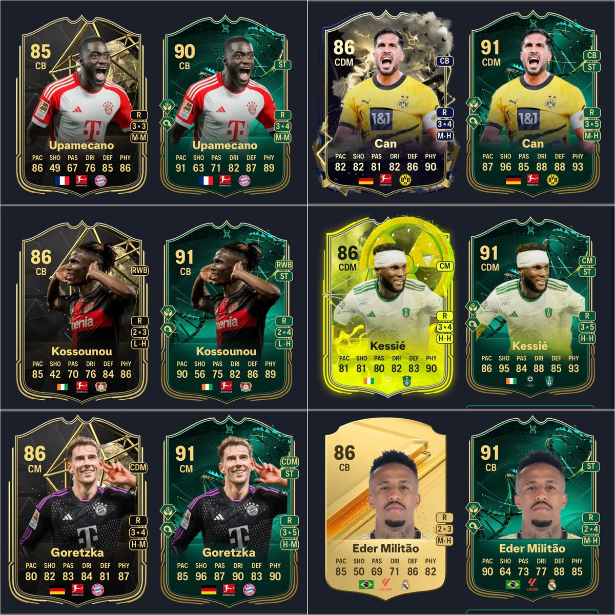 Strong Evolution from EA 🟢 Who you guys doing? 🤔 Obviously gonna need to spend your life sniping, so restricted to whose in club or spam totw upgrades 👀