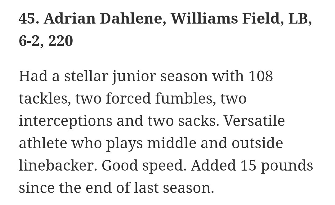 Thank you @azc_obert for the mention. Still work to be done! #6 LB/#45 in 2025 in AZ