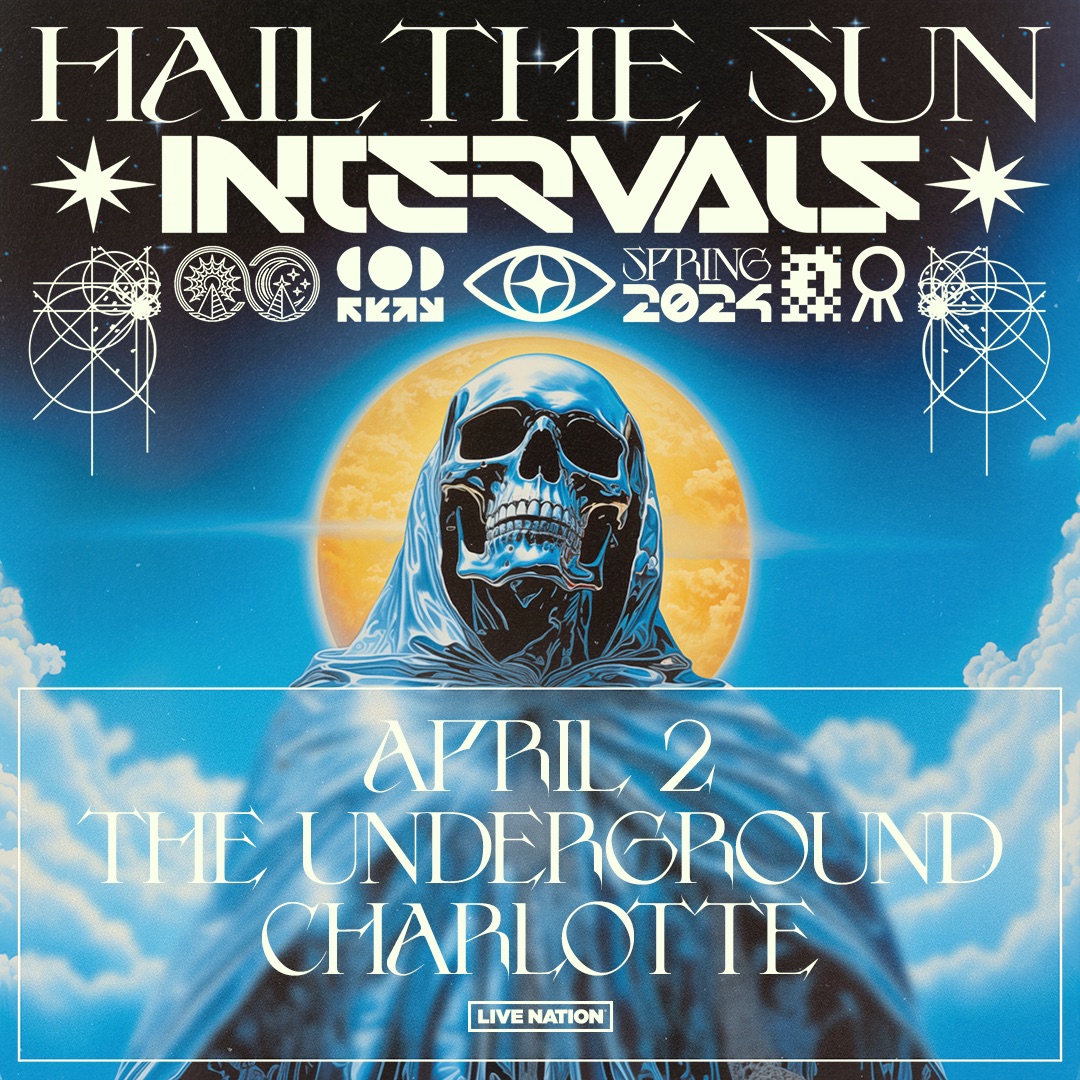 .@HailTheSun & @Intervalsmusic: Spring 2024 TONIGHT (4/02) at The Underground! Doors: 6 PM | Show: 7 PM Tickets/Upgrades 👉 livemu.sc/4cAJ1xA