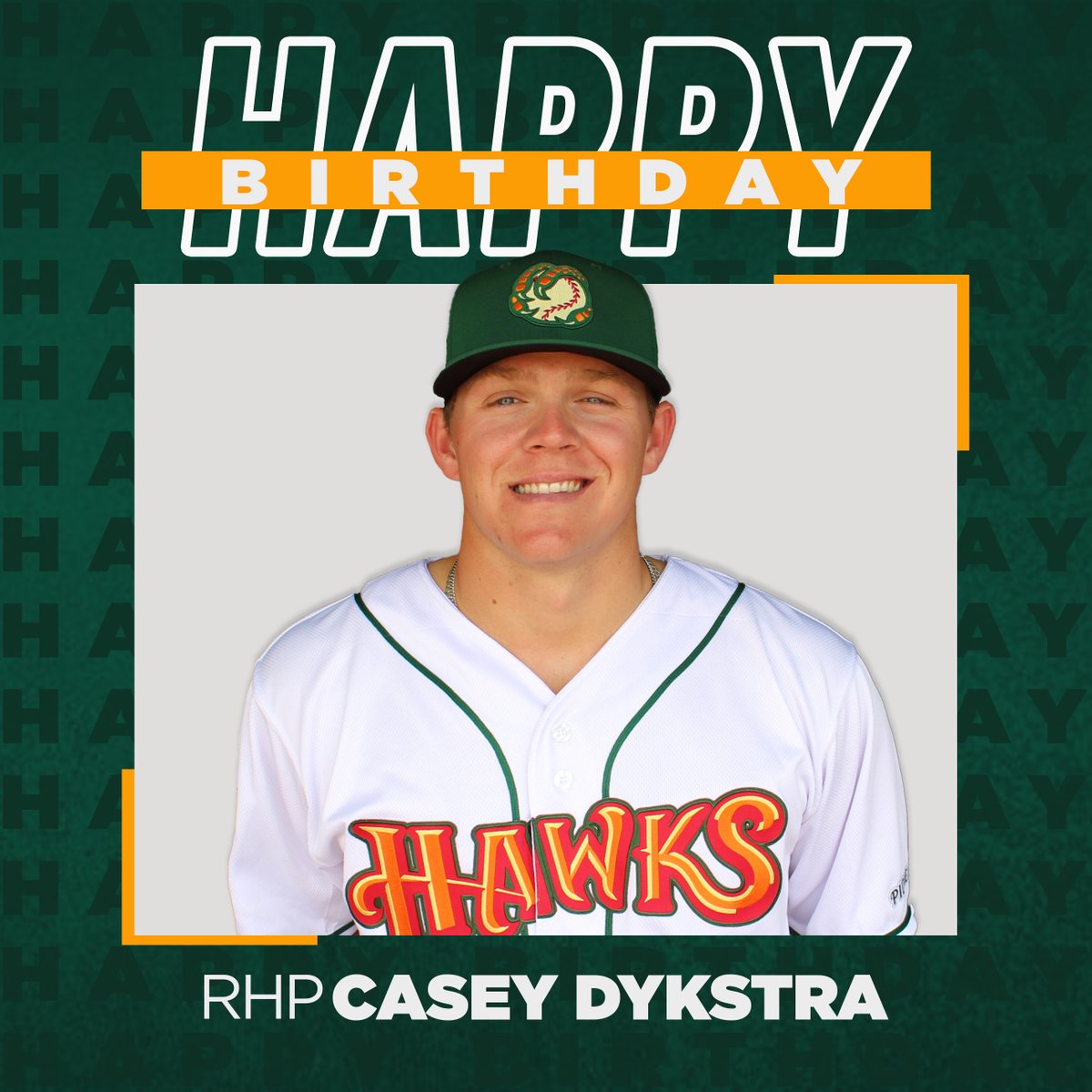 Happy birthday to Hawks RHP Casey Dykstra!🥳