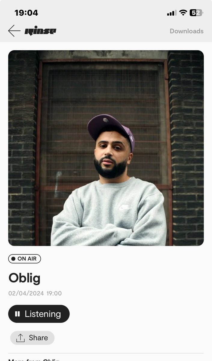 💥Locked in to my guy @djoblig 👊playing all the bangers on @RinseFM 💥