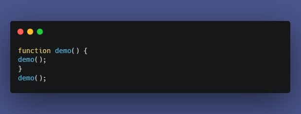 vinit_pansare's tweet image. Day 56: Recursion
#100daysdaysofcoding
Recursion in JavaScript is, simply put, the ability to call a function from within itself.
#infiniteRecursion