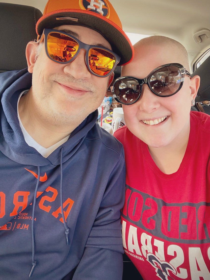 Road trip with my love @TheRealMCortez !! ❤️🧡🚗🥰⚾️