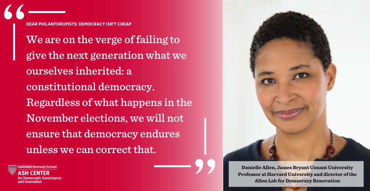 In her most recent op-ed, @dsallentess details potential renovations for how we as a country can ameliorate the bruises that our democracy has endured Read more of what she suggests here ⤵️ philanthropy.com/commons/dear-p…