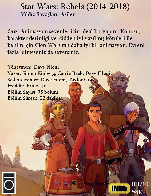 Her gün bir Star Wars içeriği 5
-Star Wars: Rebels hakkında düşünceleriniz neler?
