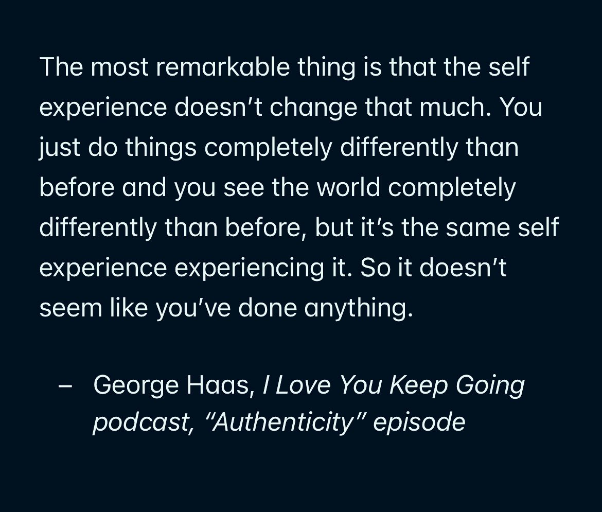 George Haas on what it feels like to heal an insecure attachment style