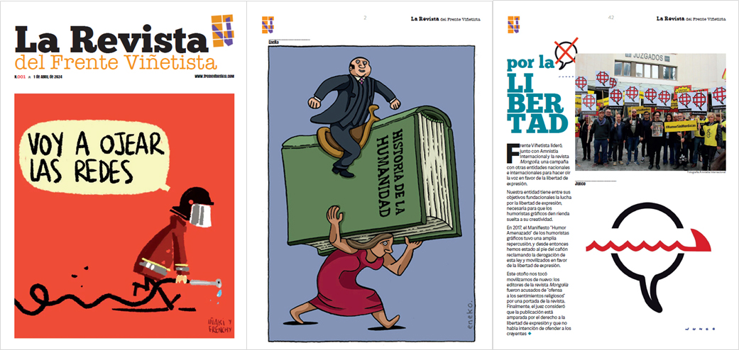 🚀🎨 ¡Ya llegó, ya está aquí el número uno de la #Revista del #FrenteViñetista! Inauguramos un espacio dedicado al #humor, al #ingenio y a la #crítica a través de las #viñetas 📖 50 páginas rebosantes de creatividad te esperan ▶frentevinetista.com/revista-del-fr… Muestra de la joya 💎😀