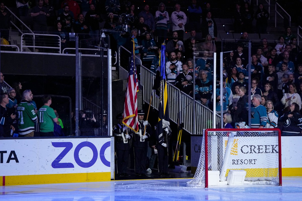 It was such an incredible night last Tuesday when the @SanJoseSharks honored law enforcement across the country! The Honor Guard and National Anthem were truly exceptional @SanJosePolice! #LawEnforcement #SanJoseSharks #SanJose #LawEnforcementAppreciation