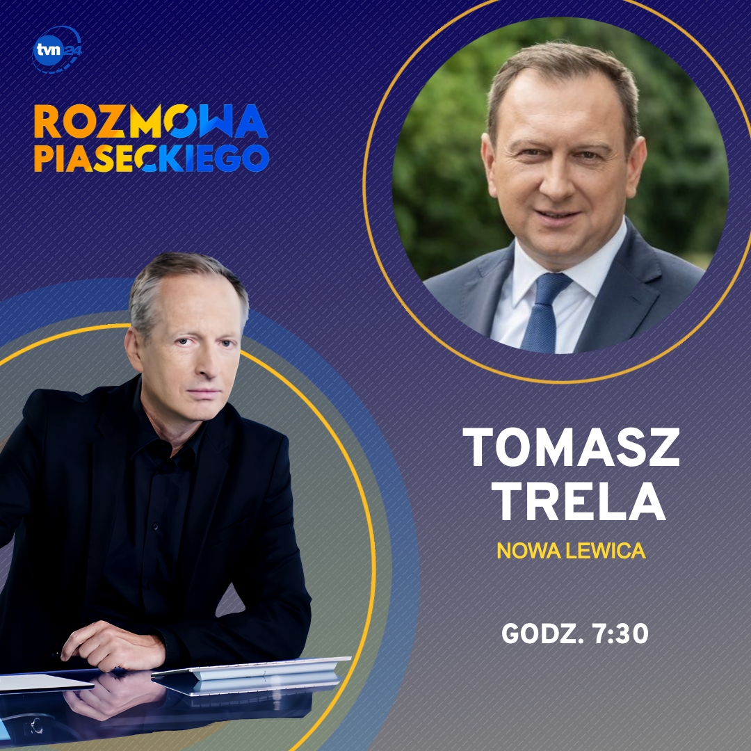 Gościem @KonradPiasecki w #RozmowaPiaseckiego będzie @poselTTrela. Oglądaj jutro od 7:30 w @tvn24 i TVN24 GO | ZAPRASZAMY! tvn24.pl/go/live,1/tvn2… go.tvn24.pl/programy,7/roz…