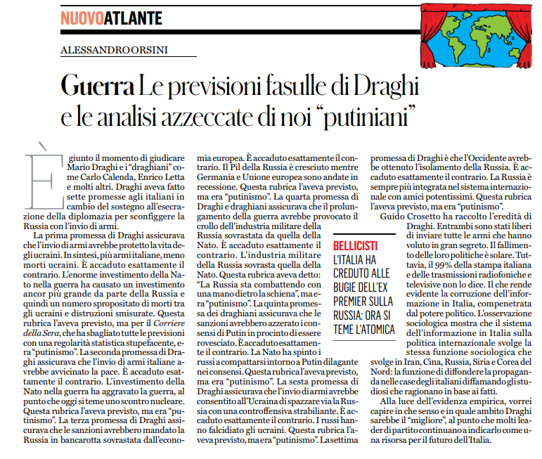 IL PIU' GRANDE BUFALARO, PROPALATORE DI FAKENEWS E' PROPRIO LUI #MarioDraghi che qualcuno vorrebbe a capo della UE. VADE RETRO..  eccole tutte le sette previsioni di #Draghi  da quando è iniziata la guerra in Ucraina.. la Russia in una settimana è finita, le sanzioni