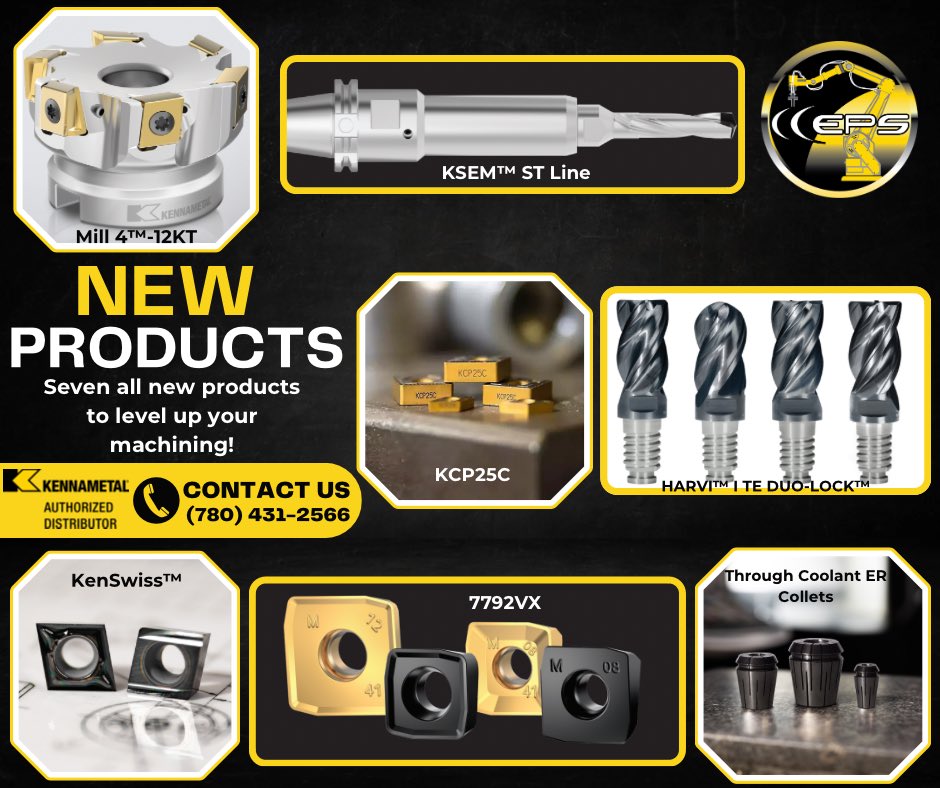 edgesupplies's tweet photo. All new from @Kennametal ! They have seven new products as part of their spring launch to help you level up your machining. Contact us at Edge to learn more!
#EdgeProductionSupplies #TotalMachiningSolutions #Kennametal #machinetools #YEG #YYC #WesternCanada #OilandGas https://t.co/LbiBh4KJmP