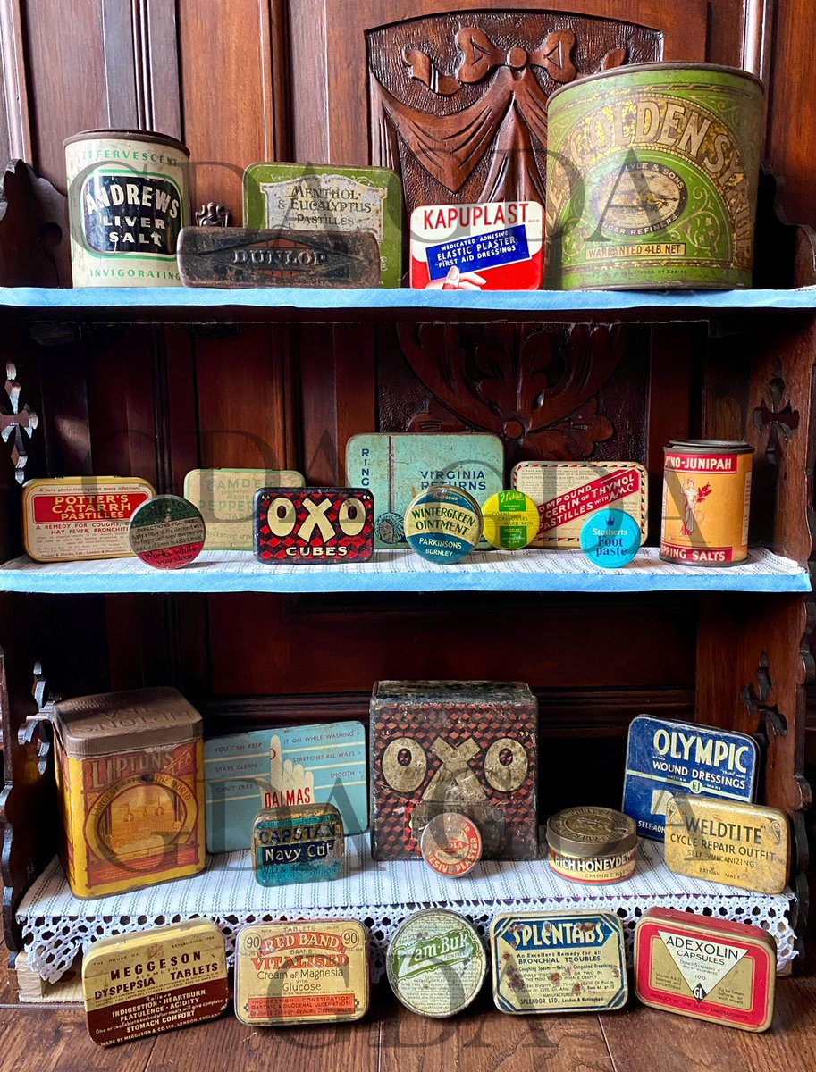 Good evening #womaninbizhour
New items 🌟
A selection of antique/vintage advertising tins from £4 plus p&p. 
See them & more at,
Dieudonneart.com/antiques

#vintage #advertising #tins #bottles #bizhour #collectables #shopquirkyhour #gifts #kitchenalia #shopindie #uniquegifts