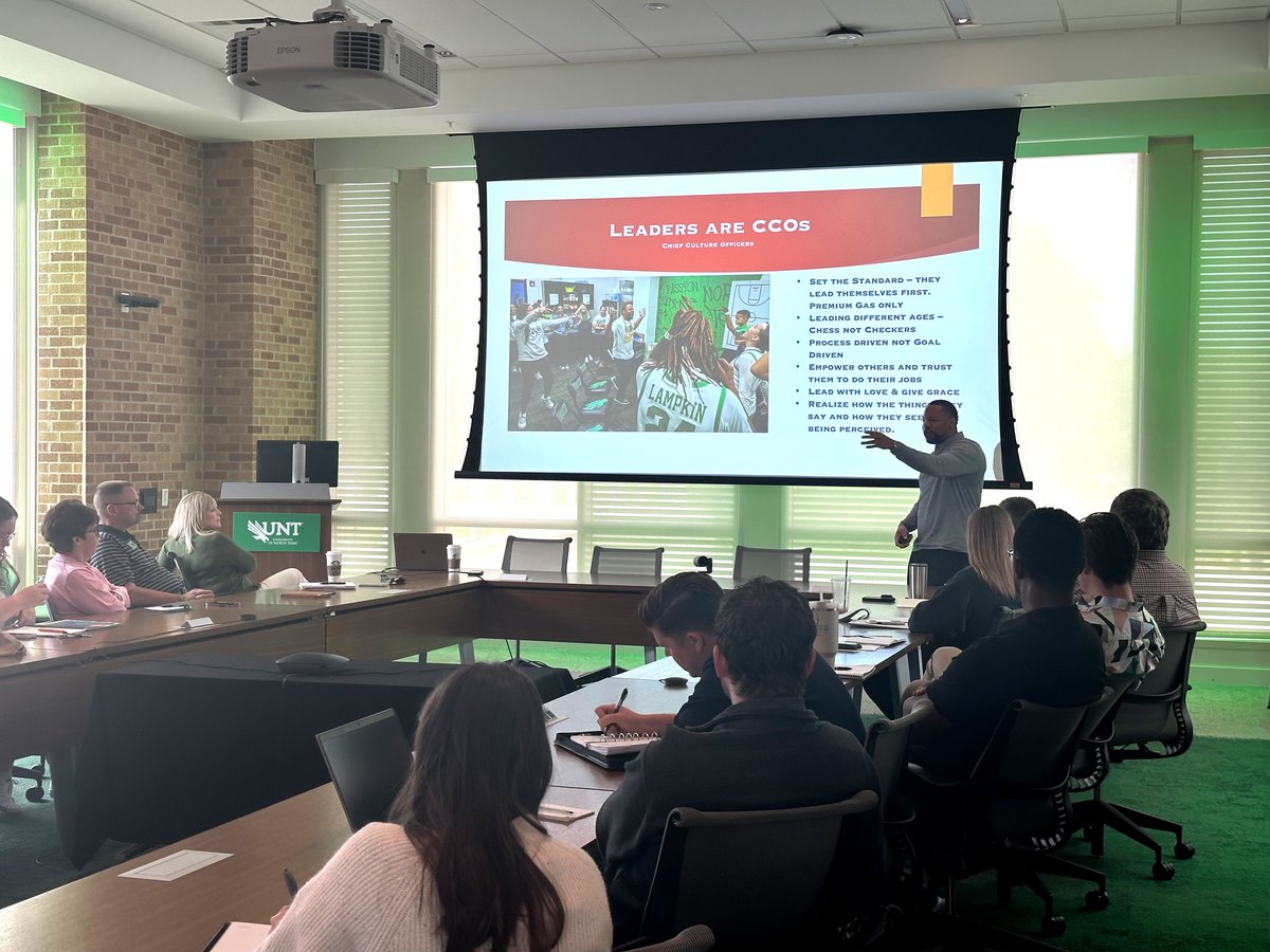 Nobody better to talk about building a culture than our leader! @CoachJBurton spent this morning talking with the Administrative Staff of the University Center and Events about leadership and culture! #GMG🦅 I #PremiumGasOnly⛽️