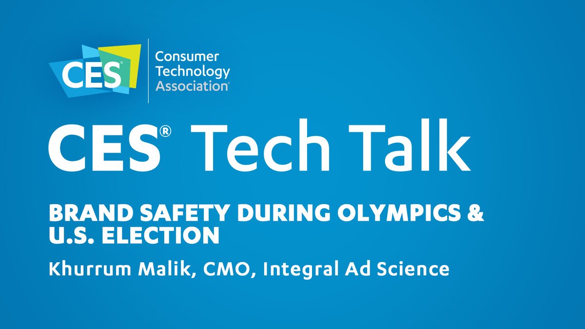 How do you ensure brand safety in key moments like the Olympics or even the U.S. election? This week, @integralads’s Khurrum Malik sits down with @JamesKotecki on #CESTechTalk to discuss how the company is doing this with #AI and more! Listen here: ces.tech/events-program…