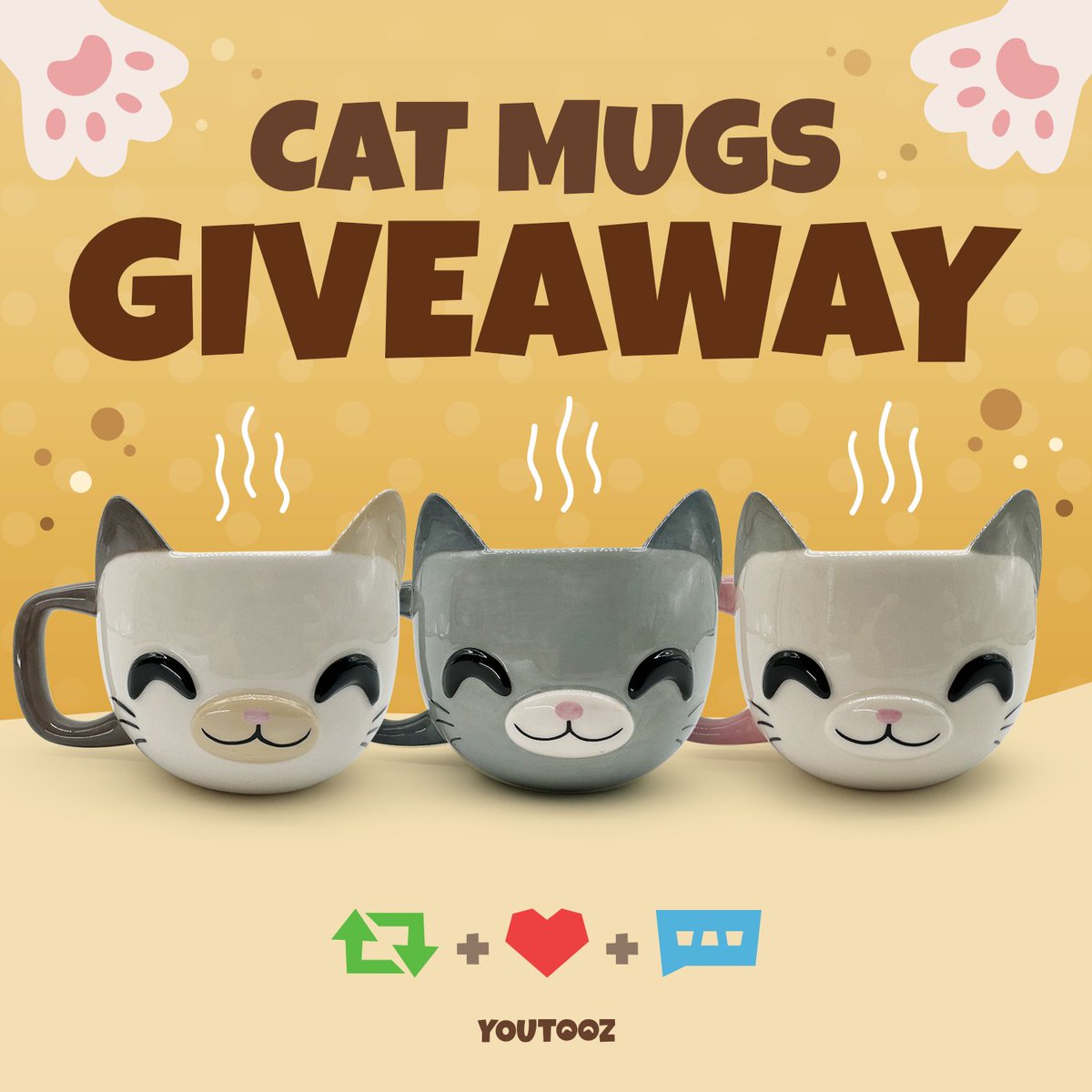 youtooz's tweet image. get a handle of this 🤣

giving away 1 mug every 250 likes until this friday 🗓️ each winner gets their choice of any cat mug or sokka's cactus juice 🌵

to enter 👉 retweet &amp;amp; like this post then comment the first thing you'd put in the mug ☕️