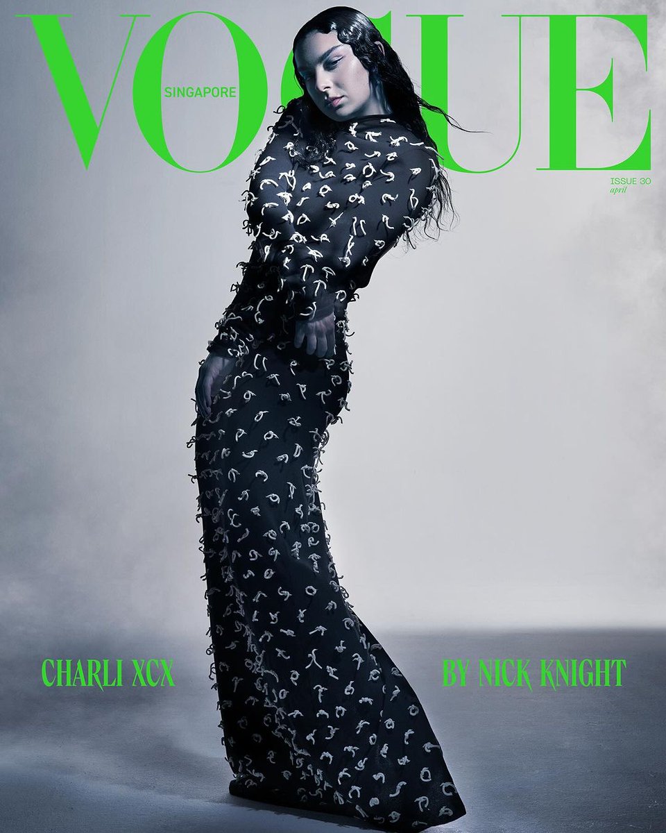 .@charli_xcx for Vogue Singapore 💚