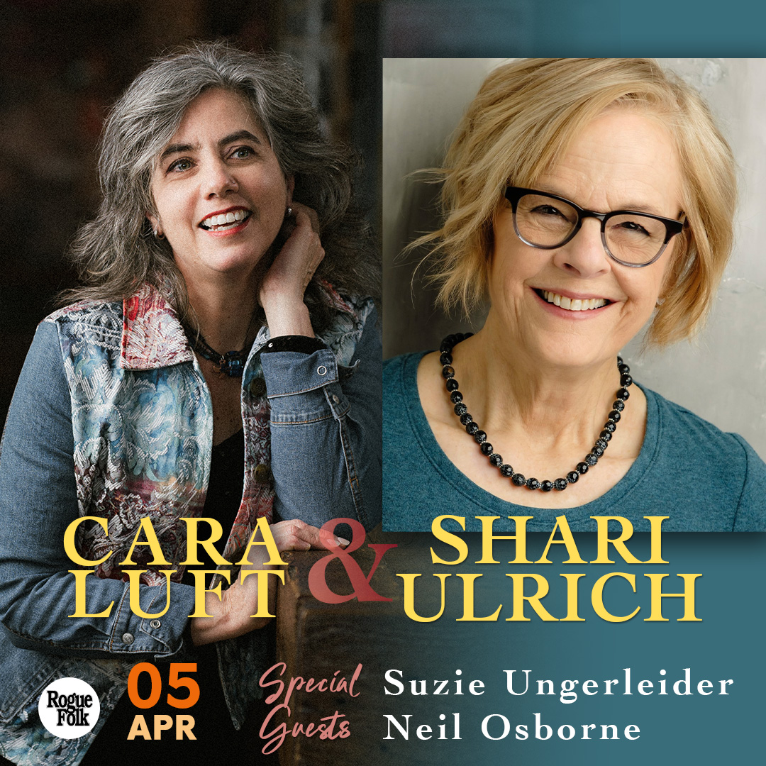 This FRIDAY! Cara Luft celebrates 50 for 50, a celebration of her 50th trip around the sun with 50 curated shows. With @shariulrich and special guests @SuzUngerleider + Neil Osborne (54-40). And a couple of surprise guests! tinyurl.com/a35fftd6