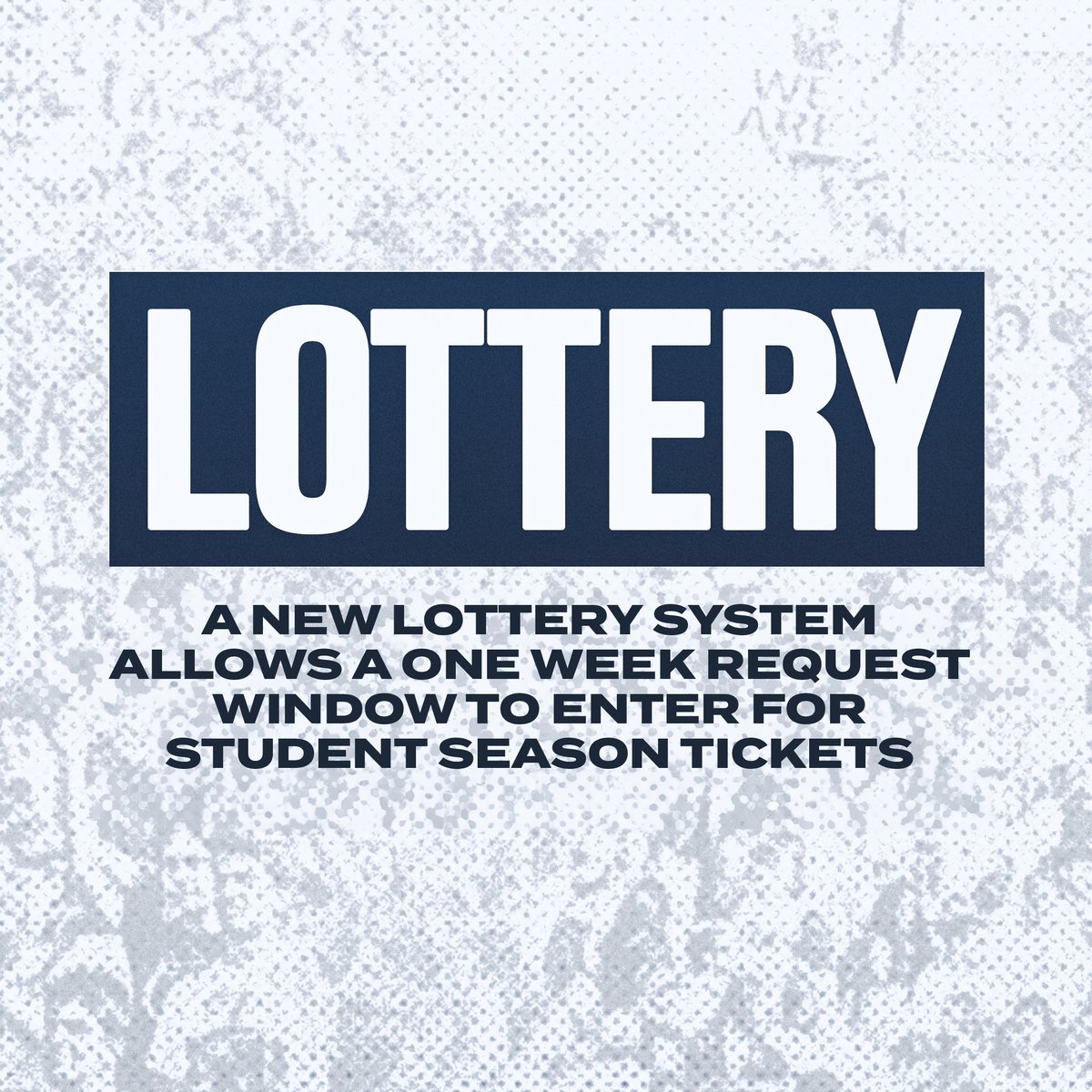 PennStateFball's tweet photo. ATTN: Penn State Students

There is a NEW process for requesting student season tickets this year.

The new lottery system will eliminate the early-morning frenzy &amp; offer an equal opportunity for all students to request tickets.

Tap below for more details ↓
