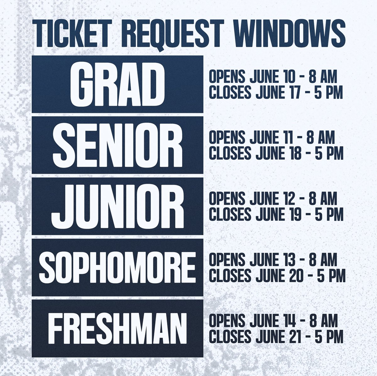PennStateFball's tweet photo. ATTN: Penn State Students

There is a NEW process for requesting student season tickets this year.

The new lottery system will eliminate the early-morning frenzy &amp; offer an equal opportunity for all students to request tickets.

Tap below for more details ↓
