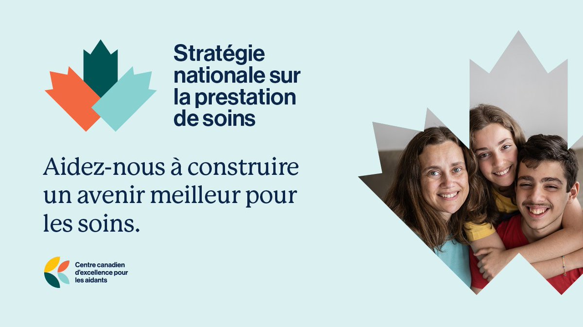 Le Canada a besoin d'une stratégie nationale sur la prestation de soins pour soutenir ceux qui donnent des soins. En cette #JournéeNationaleDesAidants, nous lançons nos consultations publiques pour qu’ils puissent s’exprimer. En savoir plus: bit.ly/3TWuPb3 #CdnCaregiving