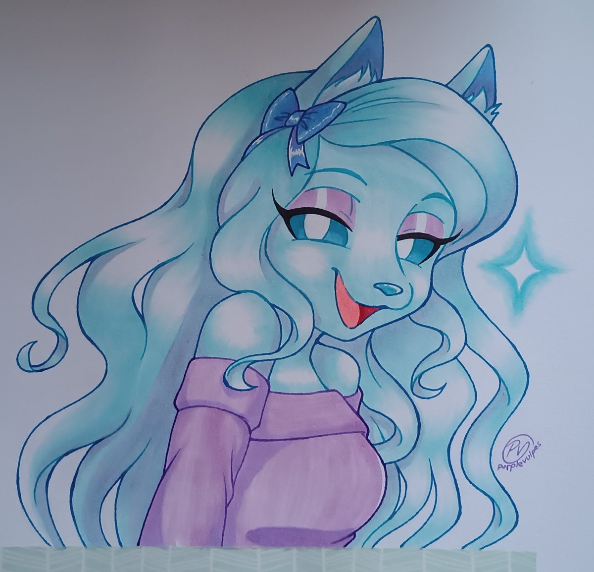This beautiful lady was commissioned by <a href="/SuperFox381/">Super</a> 

DM me if you're interested. I'll send the original to your address if you live in the US or México.