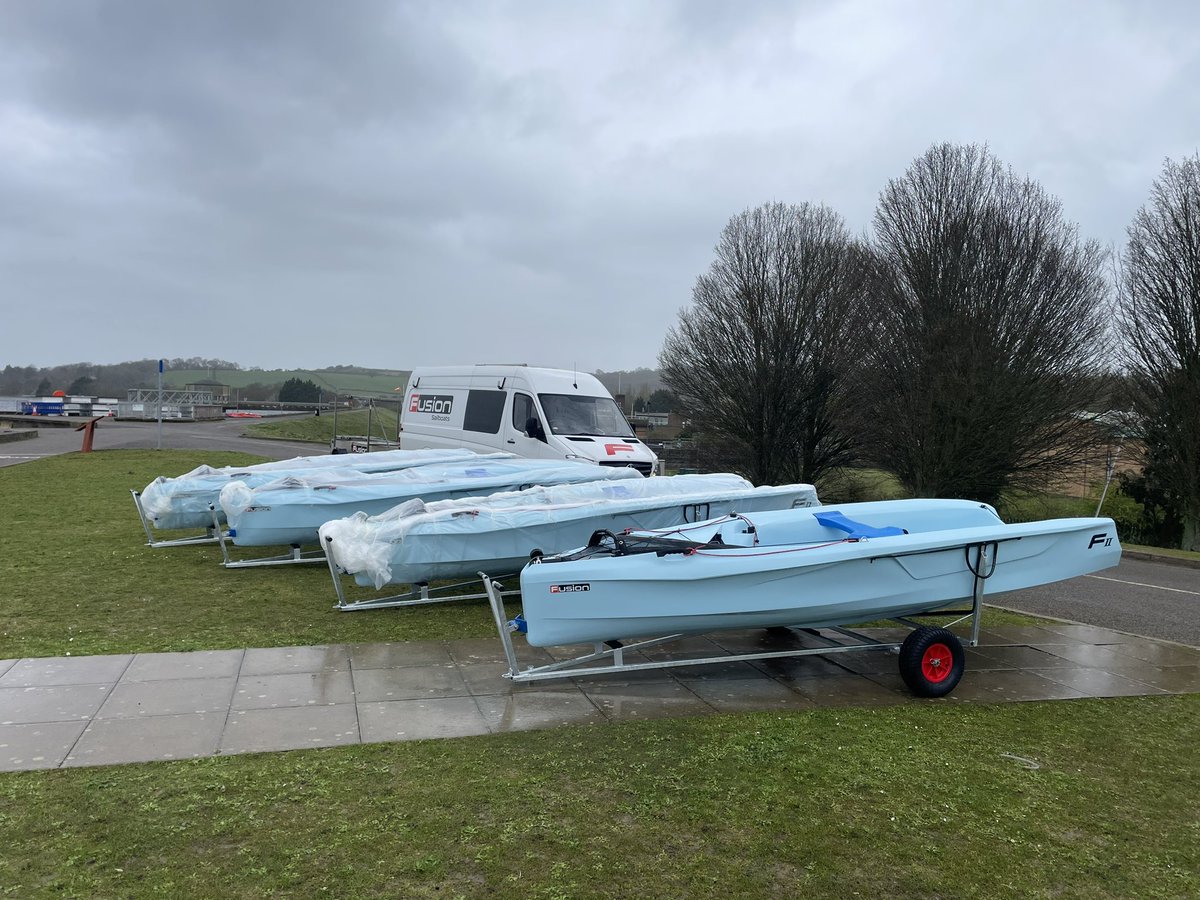 Fusion 2’s delivered, thanks to all the guys at  Oxford Sail Training, enjoy….. #fusion #Fusion2 #dinghy #fusionsailboats #fusiondinghy #fusion2dinghy #fusionsailing 
#oxfordsailtraining