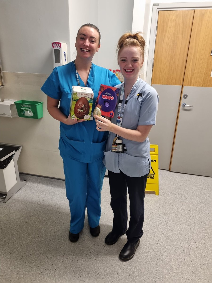 Took them long enough....Winners of the easter egg hunt🥚 @NUHSurgery @RebsMc1