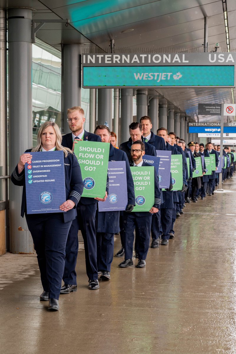 .@EncorePilots represented by @ALPAPilots sent a clear message to @WestJet management. Of the 89 percent of pilots who took part in a strike-authorization vote, 97 percent voted in favour of a strike, if required: alpa.org/news-and-event…