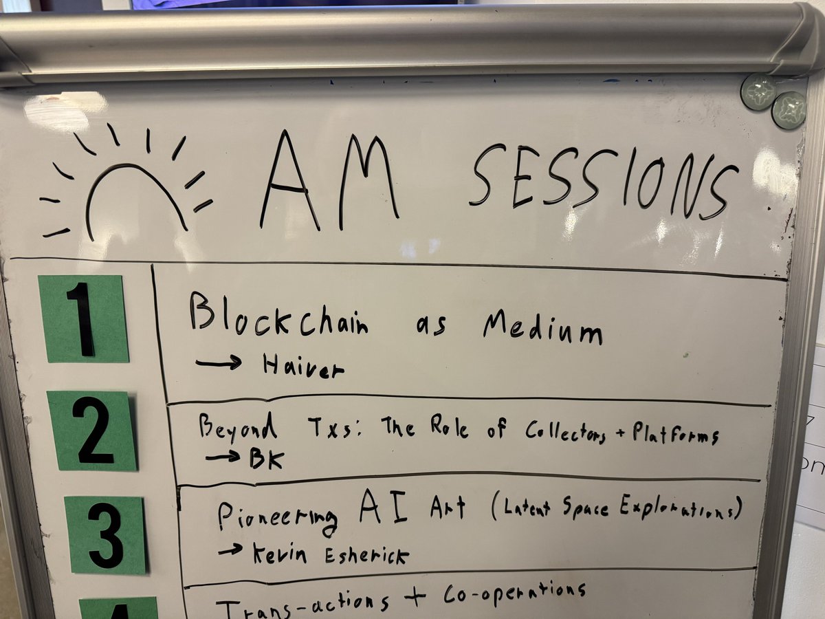 Really enjoyed my <a href="/TokenArtNYC/">Token Art NYC</a> in conference discussion group co-hosted with the brilliant <a href="/nathanielstern/">nathaniel stern 🌱💻 📝</a> 🔥