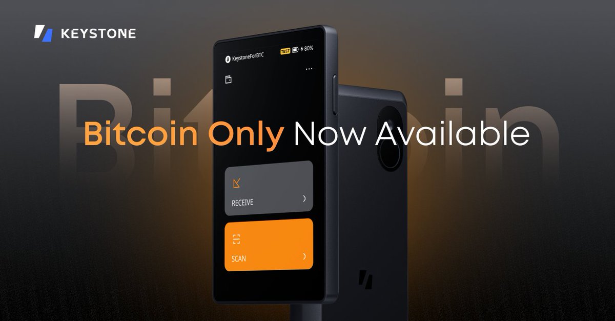 Keystone Hardware Wallet丨Bitcoin-Only tweet media