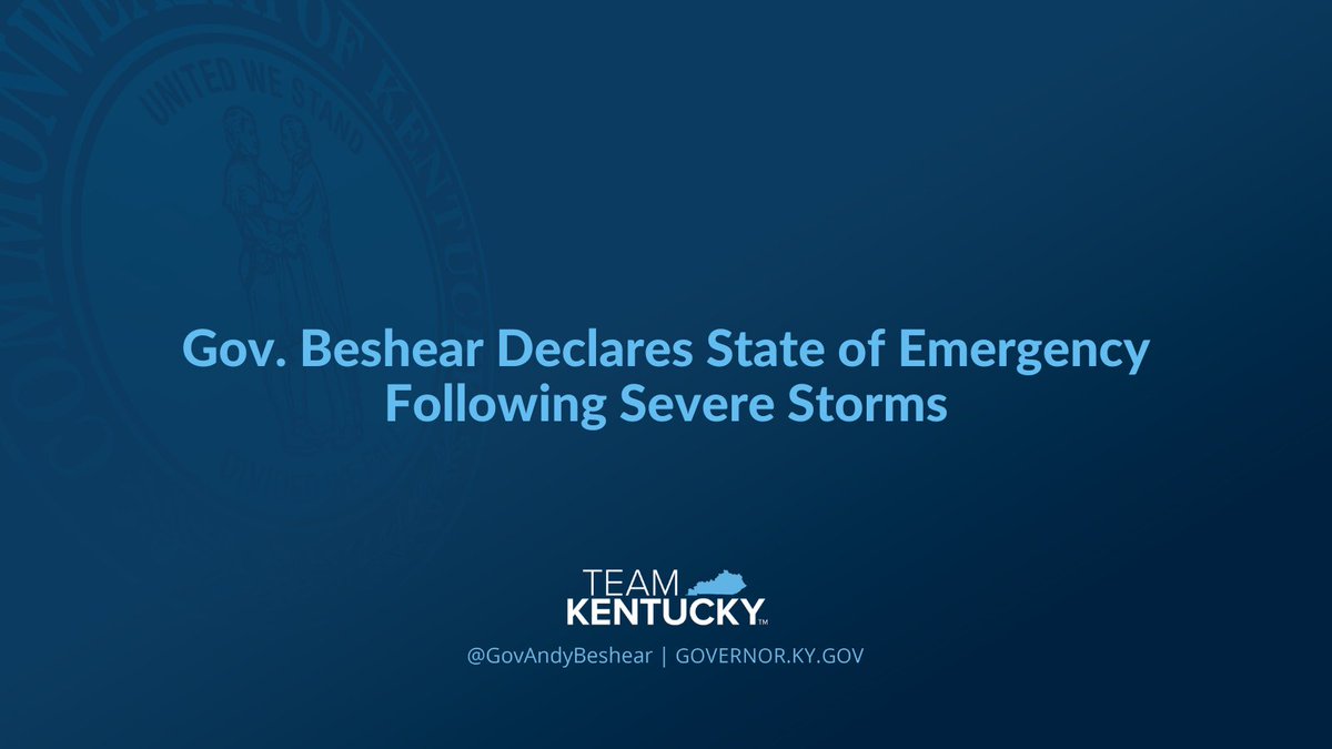 Gov. Andy Beshear has declared a state of emergency after severe storms swept through the commonwealth starting Monday, April 1. More storms are continuing into the evening today. Read more: bit.ly/3U4Nxxu