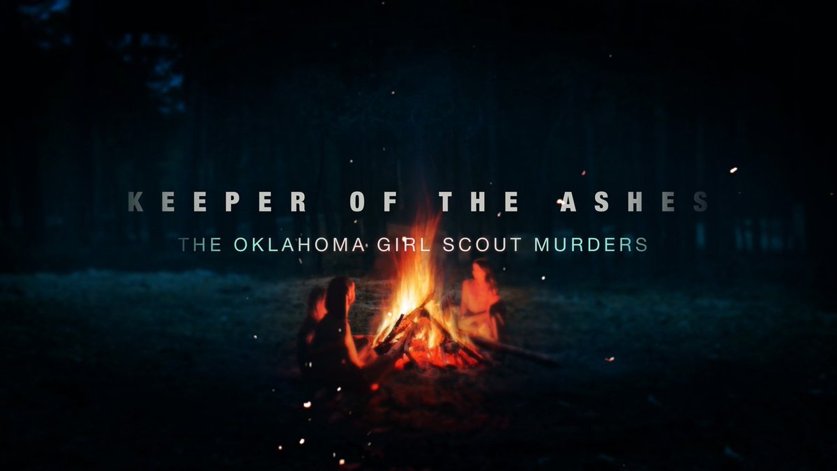 frameoneremote's tweet photo. Keeper of the Ashes is the true story of three young Oklahoma girls, found murdered after their first night at sleep-away camp. In the wake of the brutal murders at Camp Scott, the hunt for the victims' killer escalates. #EditedOnFrameOne https://t.co/jL4cVACHpq