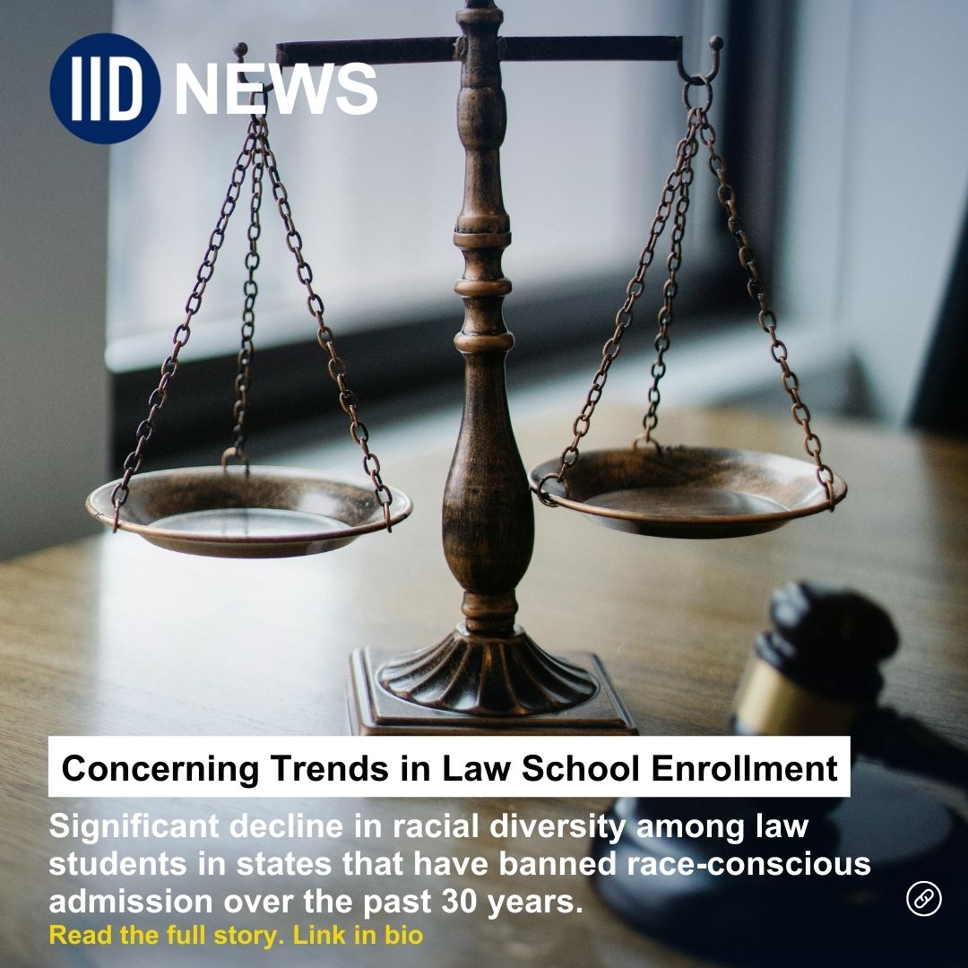 New study reveals the impact of affirmative action bans on law school diversity. Learn more about the study's findings in our latest article! #law #diversity #enrollment insightintodiversity.com/concerning-tre…
