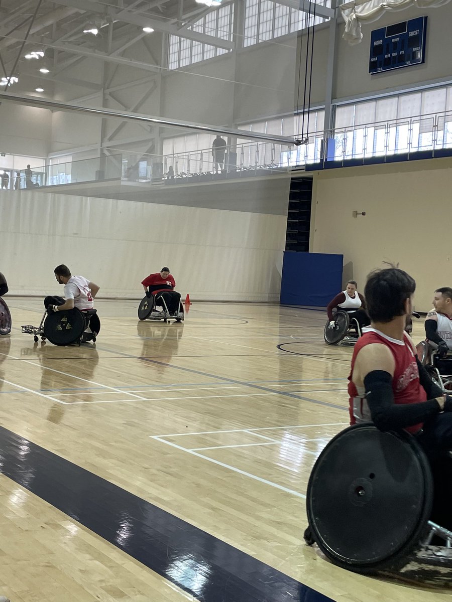 ashliedrake96's tweet photo. First rugby tournament in the books 👊🏻🏐🦽 Had such a fun time playing and learning from others, and seeing what I need to work on. So grateful to have gotten into this sport! The wheelchair rugby community is like no other! #wheelchairrugby #torontotitans #adaptedathlete #sci https://t.co/ObPOH8g0pz