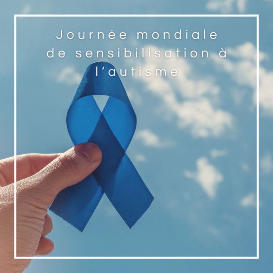 Aujourd’hui, #TousEnBleu pour la journée mondiale de sensibilisation à l’autisme ! En France, 15 000 enfants naissent chaque année atteints du trouble du spectre autistique. Une prise en charge adaptée les aide énormément. 💙💙💙