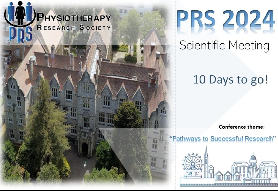 PRS Conference 2024 'Pathways to Successful Research' We are delighted to be heading to Bournemouth at AECC University College, who will be hosting our #PRS2024 conference! We are now open for registration for #PRS2024! Click on the link: tinyurl.com/PhysRes2024