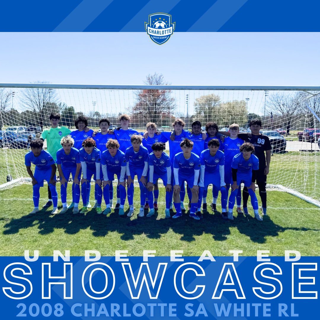 Congratulations to these three teams that had successful weekends at @jeffersoncup 👏 🥇Champions: 09 Charlotte SA National Academy ECNL ⭐️ Undefeated Showcase: 08 Charlotte SA Blue RL ⭐️ Undefeated Showcase: 08 Charlotte SA White RL #csaproud #csaecnlboys #csaecnlrlboys