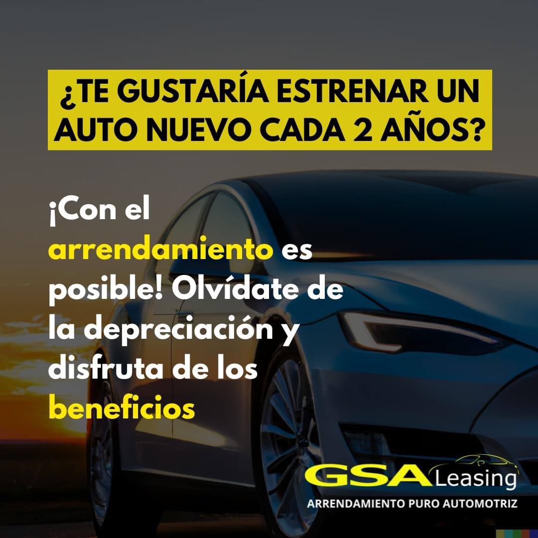 GSA_Leasing's tweet photo. ¿Sabías que al finalizar tu leasing, puedes devolver el vehículo y arrendar uno nuevo?😎🚘 

#GSALeasing #ArrendamientoPuro #arrendamiento #leasing https://t.co/i9T32AphFH