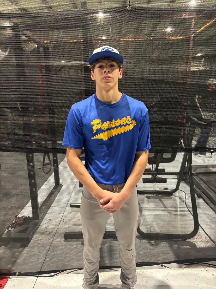 Sophomore to Watch: Mikey Ramsey of Parsons HS looked great in our preseason combine. Bullpen that touched 85 mph and an arm exit of 92 at just 5’10” and 160 pounds. He had nine strikeouts in his first outing this year so far. #sportsinkansas photo: Chet Kuplen - Sports in Kansas